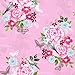 Produktbild Pretty Nostalgic Retro Vlies Tapeten Vögel Blumen rosa bunt 138120