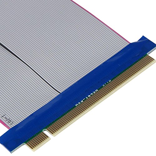 Bescita 30cm PCI-E Express 16X auf 16x Stecker auf Buchse Riser Extender Karte Flachbandkabel - 3