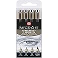 Sakura Pigma Micron fineliner set | 4 sizes, Cool Gray (POXSDK4C)