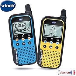 VTech - Kidi Talkie - Talkie walkie pour enfant - avec écran et jeux (518565)
