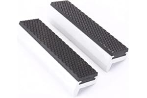 STEHARLLY 2Pcs mâchoires de protection d'étau, accessoires de mâchoires extra souples pour étau rotatif avec largeur de mâchoire de serrage, Mordazas protectoras de aluminio pour étau de machine 125 mm