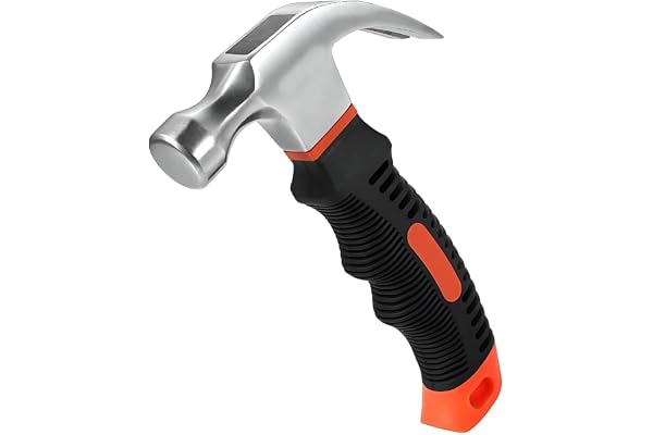Mshine Claw Hammer with Anti-Slip Rubber Grip Heavy-Duty Forged Steel Head Perfect for for Home Repair, DIY, Building, & Wood Work (Pack Of 1)