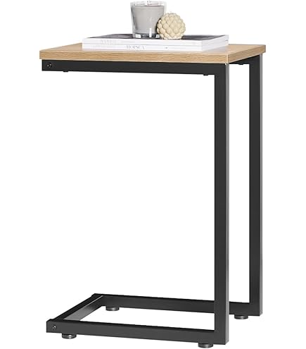 Tectake - Bijzettafel Erie 40x30x63cm - In Praktische C-vorm