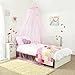 Princess Bed Canopy - Beautiful Butterfly Childrens Bed Canopy in Pink - Quick and Easy To Hang Girls Bedroom Accessories - Perfect Gift for Girls, Daughters and Granddaughters