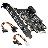 Fügen Sie bis zu 7 neue USB-3.0-Anschlüsse hinzu; PCI-Express-Karte enthält 5 USB-3.0-Anschlüsse und bietet die Möglichkeit für weitere 2 USB-3.0-Anschlüsse an der Frontblende des PC-Gehäuses über einen 20-Pin-Anschlussadapter (nicht im Lieferumfang enthalten). Übertragen Sie Videos, Musik, Fotos und Dateien zwischen USB-Geräten und Ihrem Computer in atemberaubender Geschwindigkeit.