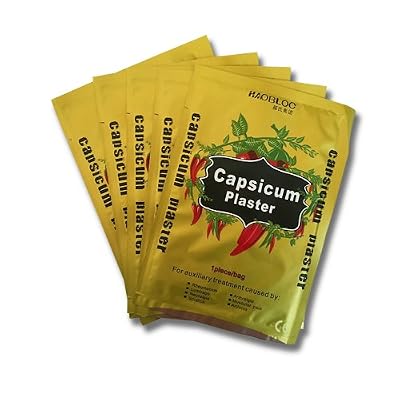 Haobloc Capsicum pansement chauffant 20 x – Dimensions 18 x 12 cm – avec Menthol – Douleurs pansement chauffant Coussin chauffant körperwärmer wärmepad