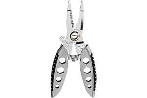 ATONG 7 Inches Multi-Purpose Portable Wire Stripping Tool, 9 in 1 Wire Stripping Pliers, Multifunction Wire Plier Tool, Wire Cutter for Electrical Wire Cutter Stripping, Cutting and Crimping