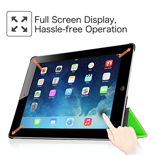 Fintie Apple iPad 2/3/4 Hülle Case – Ultra Slim Superleicht Schutzhülle Smart Shell Cover Tasche Etui mit Auto Schlaf / Wach und Standfunktion für Apple iPad 2 / iPad 3 / iPad 4 Retina, Grün - 6