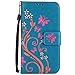 Produktbild Nancen Tasche Hülle für,Samsung Galaxy S3 Hülle,Samsung Galaxy S3 I9300 I9305 / S3 Neo I939i (4,8 Zoll) Leder Wallet Tasche Brieftasche Schutzhülle, Nancen Prägung Schmetterling Muster PU Leder Handytasche im Bookstyle Stand Funktion Kartenfächer Magnet Etui Schale