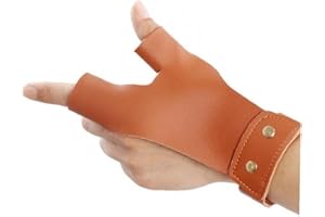 Fopytu Guanti Freccia a 2 Protezione Protezione Protezione Protezione Protezione Guanto Nero per Mano Sinistra per Tradizionale Caccia di Lunghezza a Prua