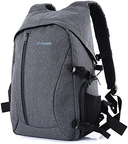 Joyhero DC21439 Water Repellent Canvas Backpack Photography Bag Large Capacity Travel Backpack for SLR Cameras and Accessories,Grey