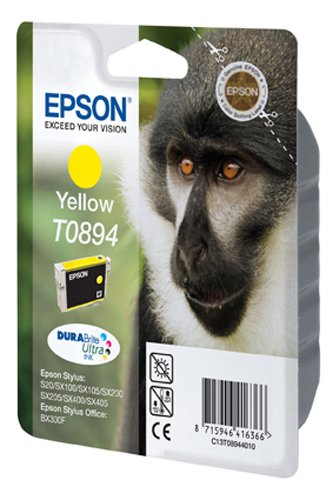 Epson T0894 Affe, wisch- und wasserfeste Tinte (Singlepack) gelb - 2