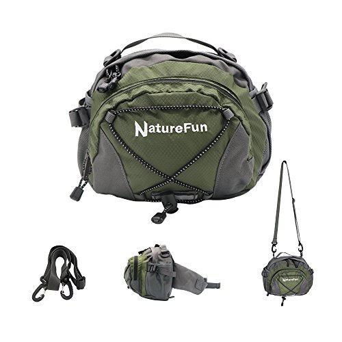 Preisvergleich Produktbild NatureFun wasserdichten Outdoor-Hüfttasche, Multifunktionsgürteltasche Daypack mit 2 Wasserflasche Taschen für Jogging Wandern Camping Radfahren Reisen