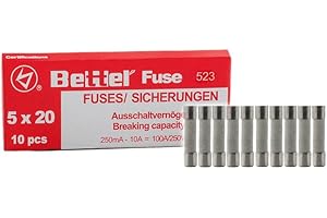 EDI-TRONIC fusible en céramique 2A Rapide 5x20mm 250V Flink TYP523 10-Pack 10 pièces