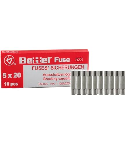 Fusibili Temporizzati 16A 250V - Confezione Da 10 Pezzi In Vetro, 5x20 Mm