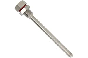 OTOMATICO pozzetto immersione m12x1 per sonda termometro sensor acciaio montaggio rapido inossidabile 304 immersione di 35mm 50mm 100mm 150mm 200mm 300mm 400mm 500mm per caldaia birra fatta in casa (200mm)