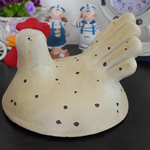 WYFC Exquisite Handwerk Eierkorb Obstkorb Schutt Blau Küche Lagerung Eisen dekorative Korbflechterei Eierschale Eierschale Harz Korb . white - 2
