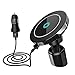 Price comparison product image 10W 2 in 1 Wireless Car Phone Charger + Magnetic Car Phone Holder, Fast Wireless Qi Charging Stand Magnetic Car Phone holder for iPhone X/8/8 Plus Samsung Galaxy S9 S8 Note 8 All Qi-Enabled Devices,