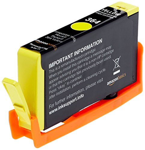 Preisvergleich Produktbild AmazonBasics Wiederaufbereitete Tintenkartusche HP 364, Gelb