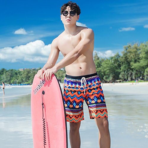 HAIYOUVK Couples Swimwear/Beach Pants Men/Beach Pants Women/Bikini,XL,Mens Orange,XL,Male orange