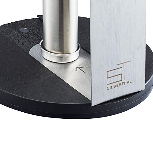 SILBERTHAL-Kchenrollenhalter-2-in-1-Wandrollenhalter-Zewarollenhalter-aus-Edelstahl-Freistehend-oder-zur-Wand-und-Deckenmontage-geeignet-zur-platzsparenden-Montage-der-Kchenrolle-Zewa-Mae-17-x-30-cm