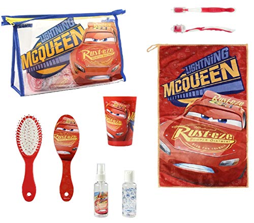 Preisvergleich Produktbild Disney Cars Beauty Kosmetiktasche für Reisen, Schultüten, Getränke, Federmäppchen für Zahnbürsten, Badetuch und Kinder Cars