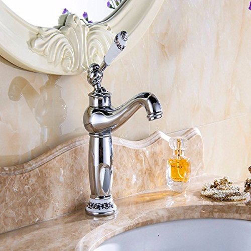 KING DO WAY Wasserhahn antiken bronze Messing becken spuele wasserhahn single mit wasserhaehne Antique bronze - 4
