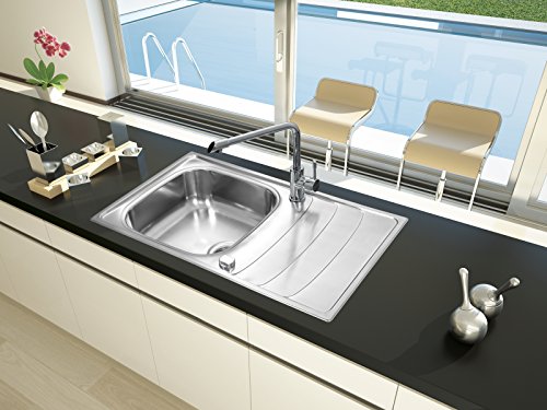 respekta Edelstahlspüle Einbauspüle Spülbecken Edelstahl Spüle Miami 86 x 50