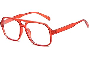 YAMEIZE Occhiali Anti Luce Blu Quadrato Montatura Occhiali da Vista Donna Uomo Retrò Anni 70 Grandi Occhiali Anti Filtro Luce Blu per PC Riposanti