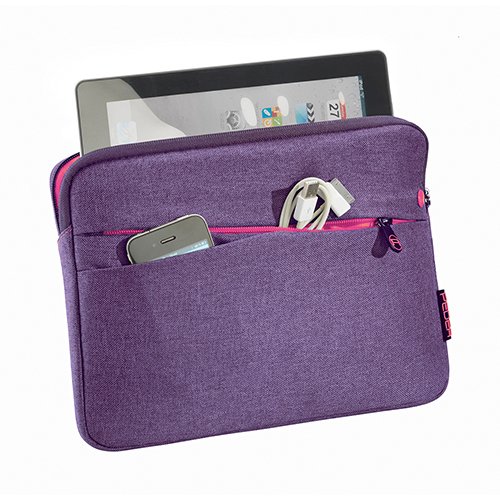 PEDEA Tablet PC Tasche Fashion f  r 10 1 Zoll  25 6cm  Tablet Schutzh  lle Tasche Etui Case mit Zubeh  rfach  lila