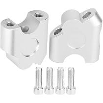 Rehausseur De Guidon Moto Universel 7/8" (22mm) - Surélévation 30 Mm - Alliage Aluminium - Finition Chrome Ou Noir
