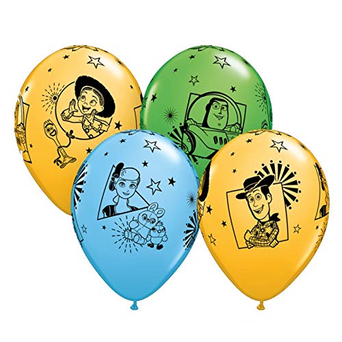 Party Bags 2 Go Qualatex 96644 Toy Story Latex-Luftballons, farblich Sortiert, 30,5 cm, 6 Stück