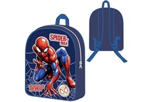 arlis Sac à dos Spider-man 30 cm, 1 Compartiment principal avec zippée, bretelles réglables - Dimensions: 30 x 26 x 10 cm