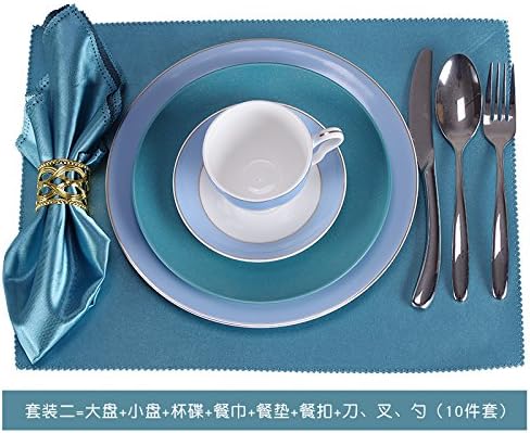 YQQQQ Model Room Set Tableware Western Dish Breakfast Plate Ceramic Steak Cutlery Plate Set