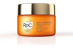 RoC - Multi Correxion Revive + Glow Suero de Noche Cápsulas de 30 con el paquete de Revive + Glow Gel Crema - Antiarrugas y Envejecimiento - Hidratante Reafirmante - 50 ml