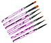 Micro Trader 7 Pcs UV Gel Acrylic Nail Art Builder Brush Pen Design