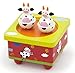 Viga Wind-Up Wooden Moo Cow Music Box #51192