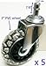 Produktbild Oajen 3 caster PVC rollerblade wheel with 7/16 x 7/8 stem, double ball bearing, ball bearing axle, pack of 5, great for gaming chair by Oajen