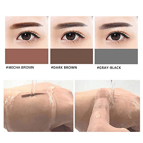 Prettyuk Natürliche Augenbraue Pulver Make-up-Braue Stempel Palette Delicate Shadow Definition - 5