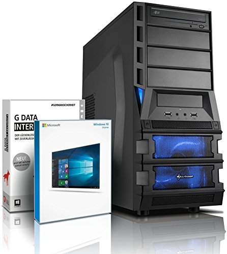 Ultra 6-Kern DirectX 12 Gaming-PC Computer FX 6300 6x4.1 GHz Turbo - Radeon R9 380 2GB DDR5 - 8GB DDR3 1600 - 1TB HDD - Windows10 - DVD RW - Gamer-PC #4929
