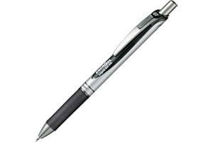 Pentel 329800 Długopis Żelowy, Czarny, 0.35 mm