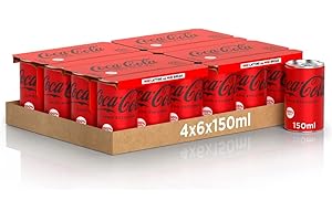COCA-COLA Lot de 48 mini boîtes de boisson gazeuse ZERO SUGAR de 150 ml