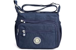 Simcat Crossbody Bag Multi-Pocket Crossbody Handbags Womens Shoulder Bags Messenger Bags Nylon Waterproof Bags for Ladies Wife Mom Large