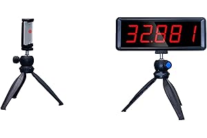 Ousmile Chronomètre Laser sans Fil pour Les Sprints, Chronométrage Laser pour la Piste 40 60 Yard Dash, Horloge de Course Chronomètre pour l'entraînement de la Vitesse de Course (1 Ensembles)