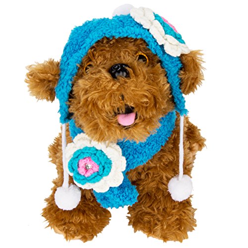 CueCue-Pet-Dog-Cat-Warm-Winter-Scarf-Knitted-Hat-Cap-Clothing