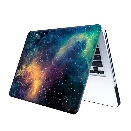 KONKY Macbook Pro 15 A1707 Hülle (2016 freigegeben), Schützende Soft-Touch HartschaleTasche Schutzhülle Snap Case für Neueste 2016 Apple MacBook Pro 15 „Zoll mit Touch Bar und Touch-ID, Gelbe Sternennacht - 3
