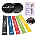 Produktbild Resistance Loop Bands and Gliding Discs with Free workout e-book - Home Gym Exercise Set (Bands&Sliders)