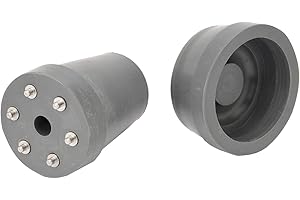 GASTROCK Krückenkapsel mit Spikes und Gummischutzkappe 18 mm