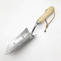 Enjoyer Gartenkelle, robust, polierter Edelstahl, Gartenwerkzeug, ergonomische Handschaufel zum Jäten, Umpflanzen und…