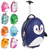 maletas infantiles cabina amazon CAPACIDAD DE ALMACENAJE DE 17 LITROS- Ofrece un gran espacio de almacenamiento con correas de sujeción y un doble compartimento en su interior para artículos sueltos, juguetes, peluches y similares. Altura: 42cm - Ancho: 30cm - Profundo: 1,5kg. Altura del tirador extraíble: 60cm y 72cm